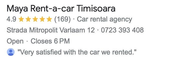 rent a car timisoara